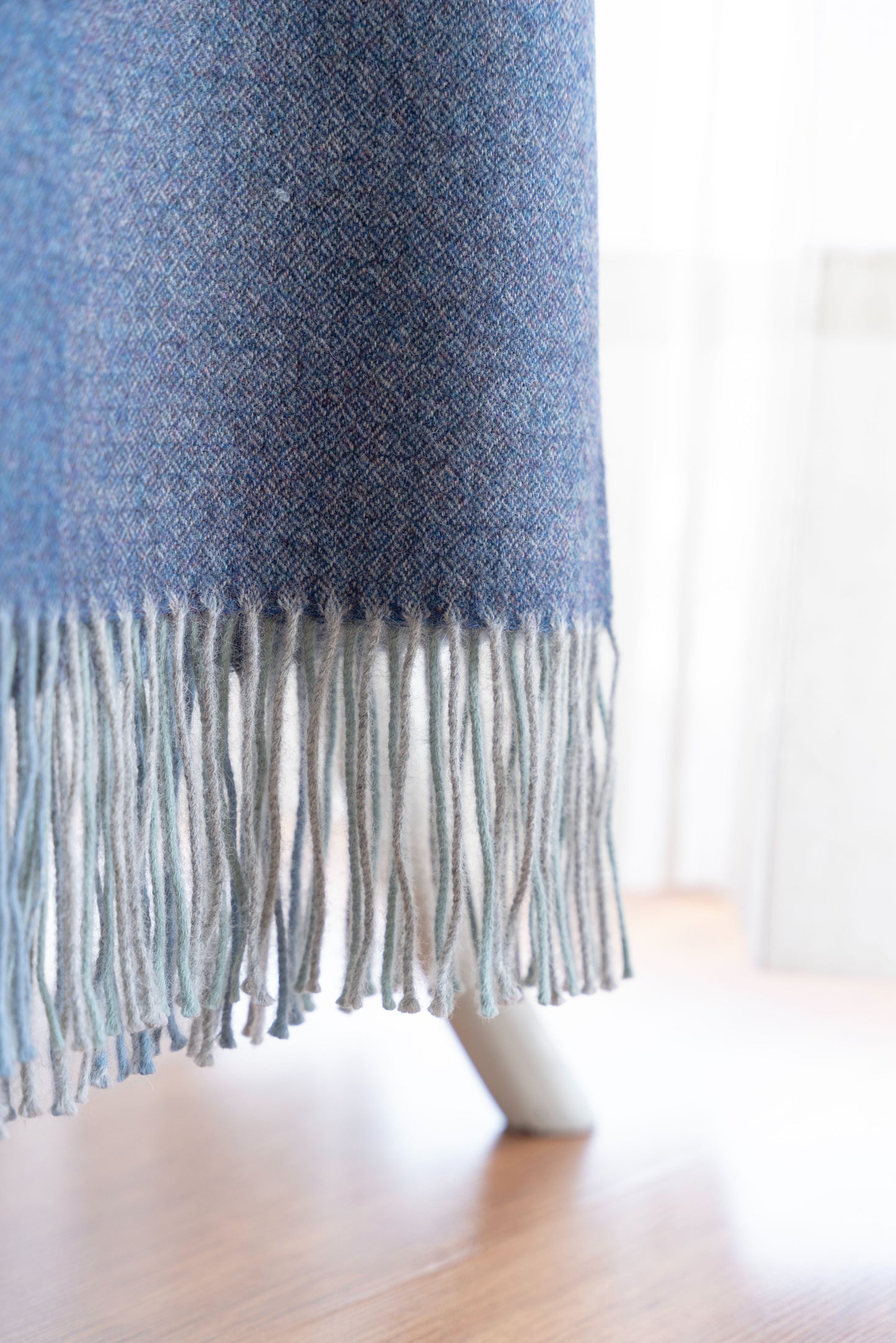 Asymmetrical Striped Baby Alpaca Blanket