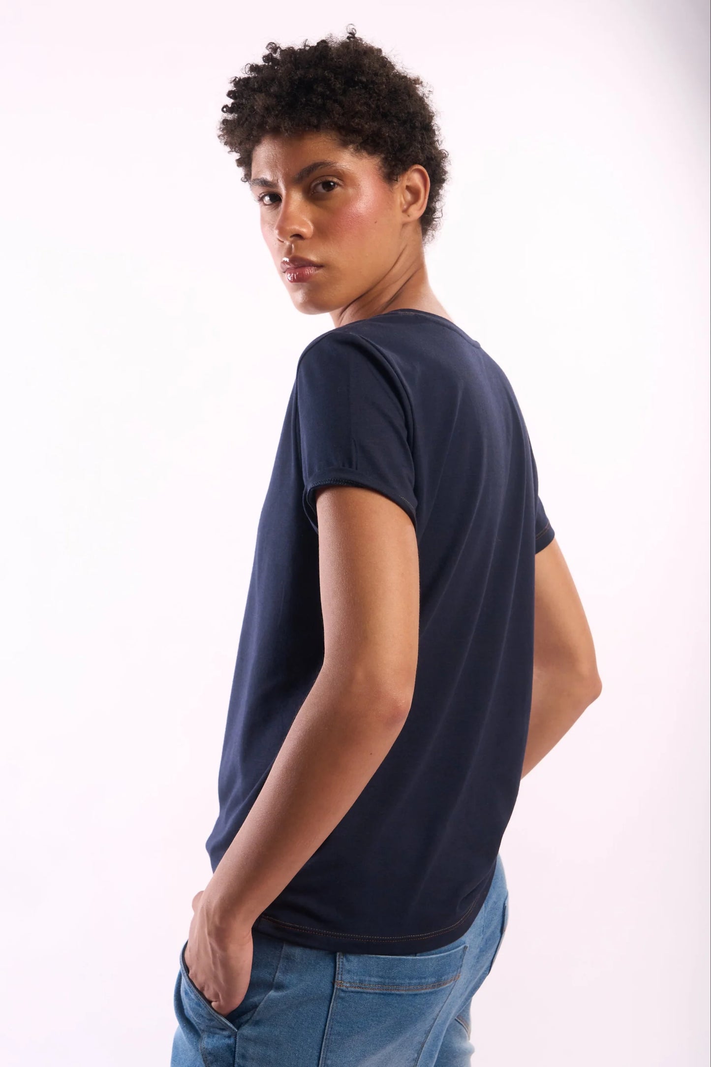 Women's Round-Neck Pima Cotton T-Shirt