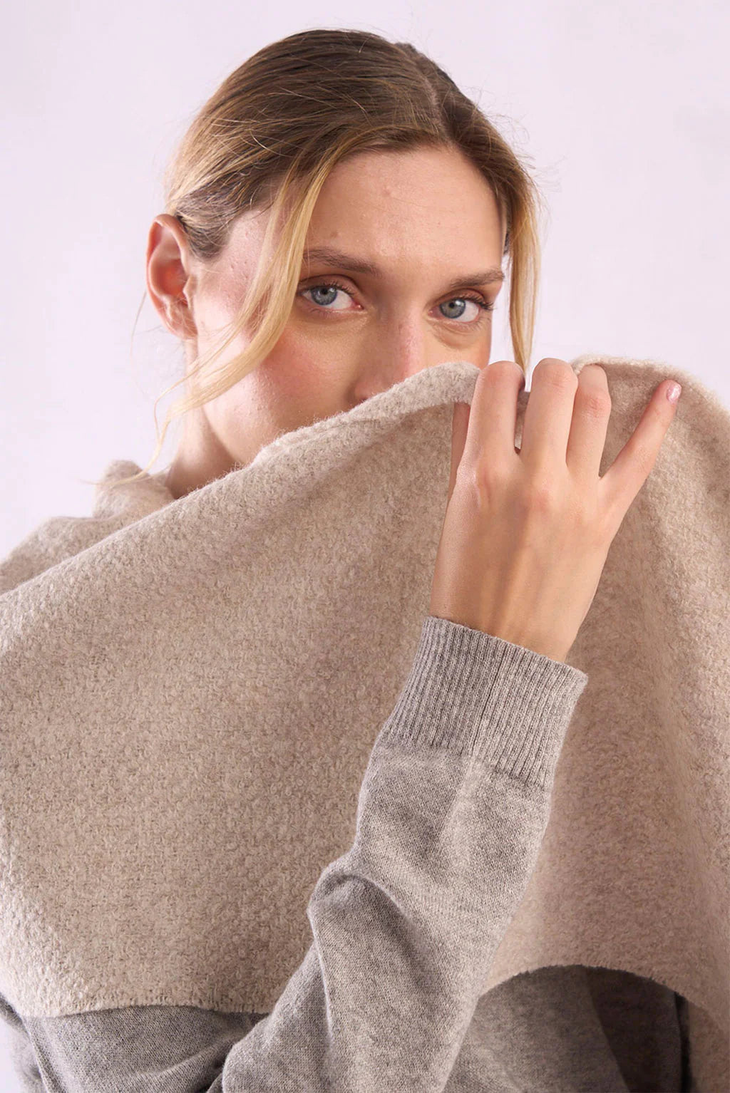 Eco Boucle Baby Alpaca & Silk Scarf