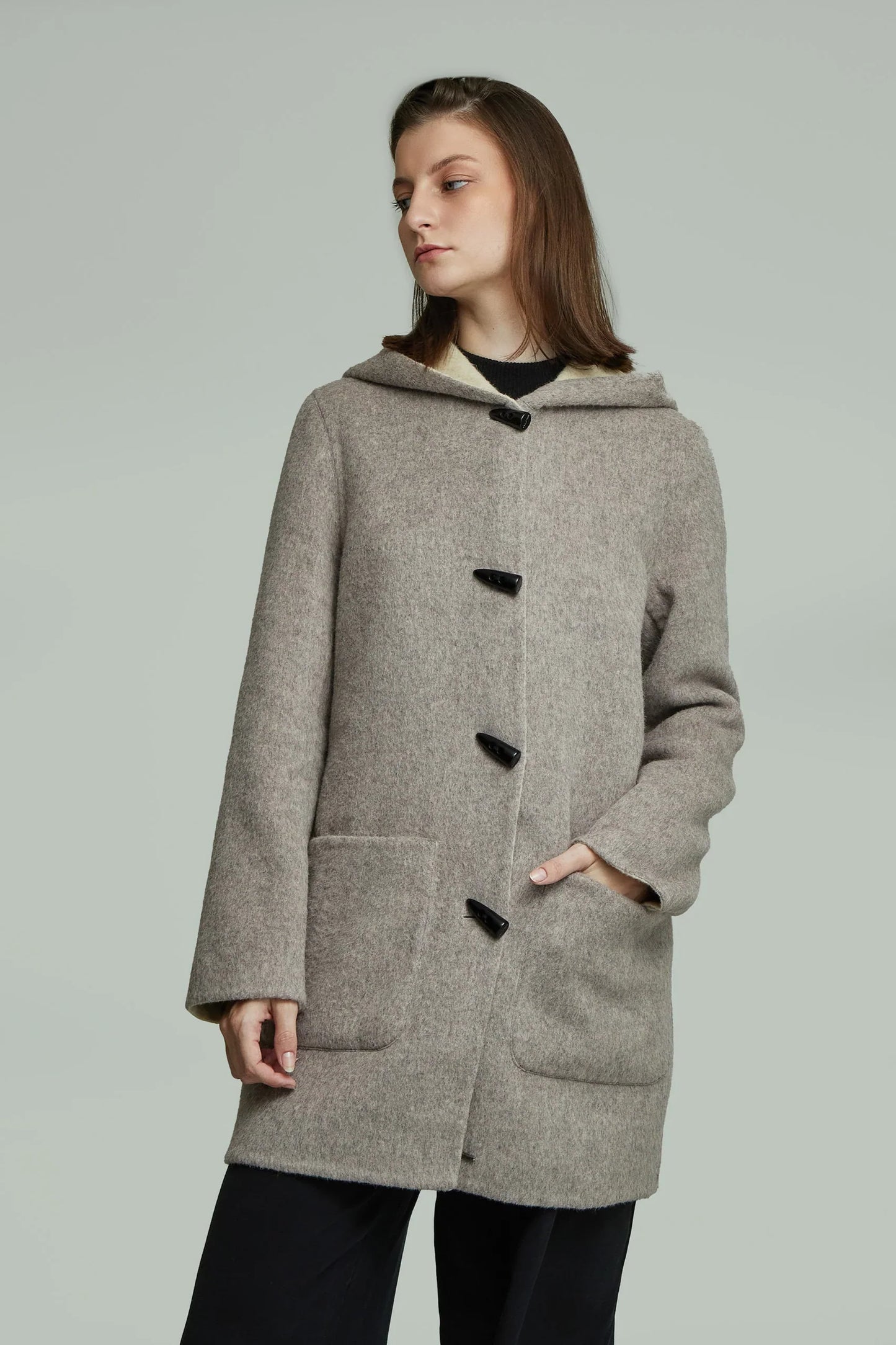 Alaia Reversible Baby Alpaca Coat