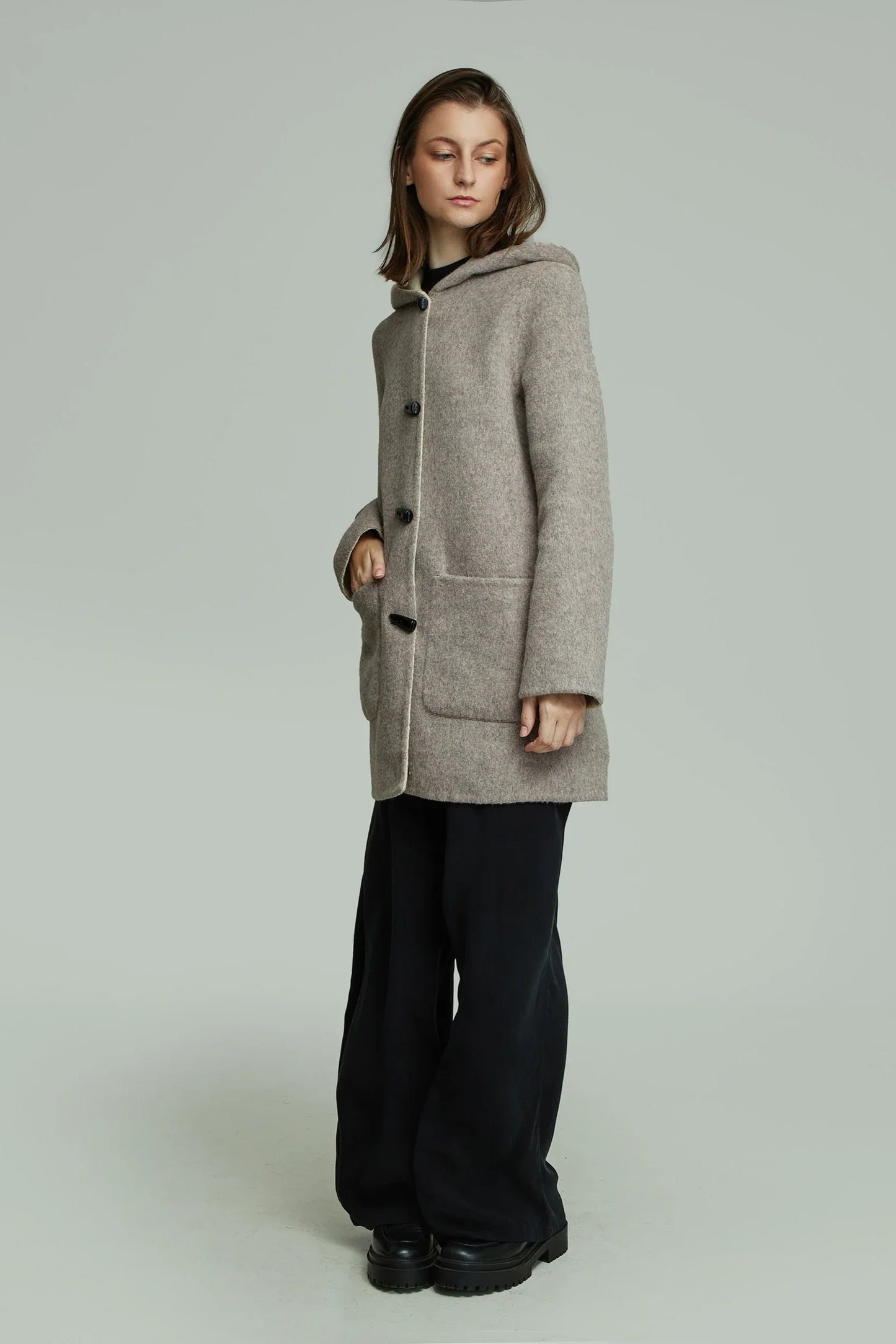 Alaia Reversible Baby Alpaca Coat