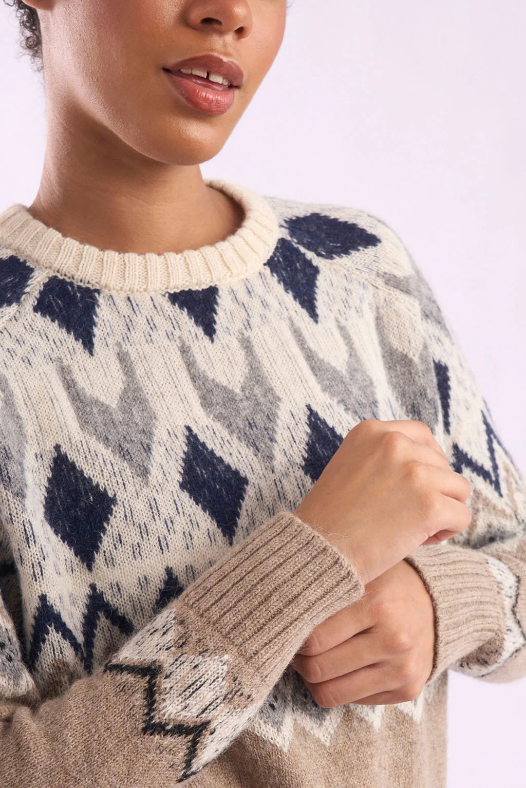 Mika Crew-Neck Baby Alpaca Sweater