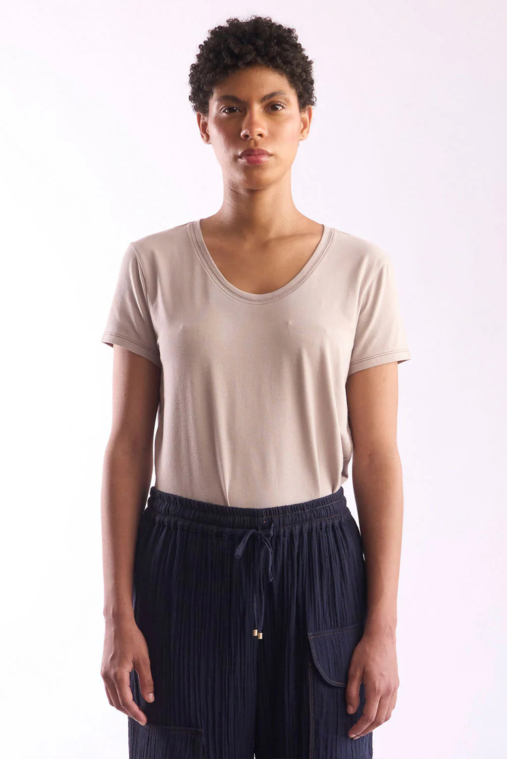 Women's Round-Neck Pima Cotton T-Shirt