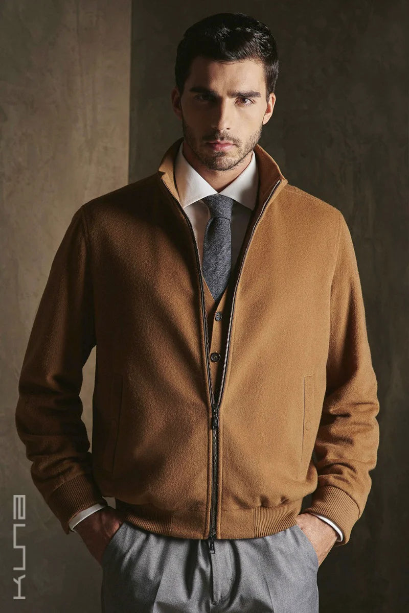 Benedict 100% Vicuña Bomber Jacket