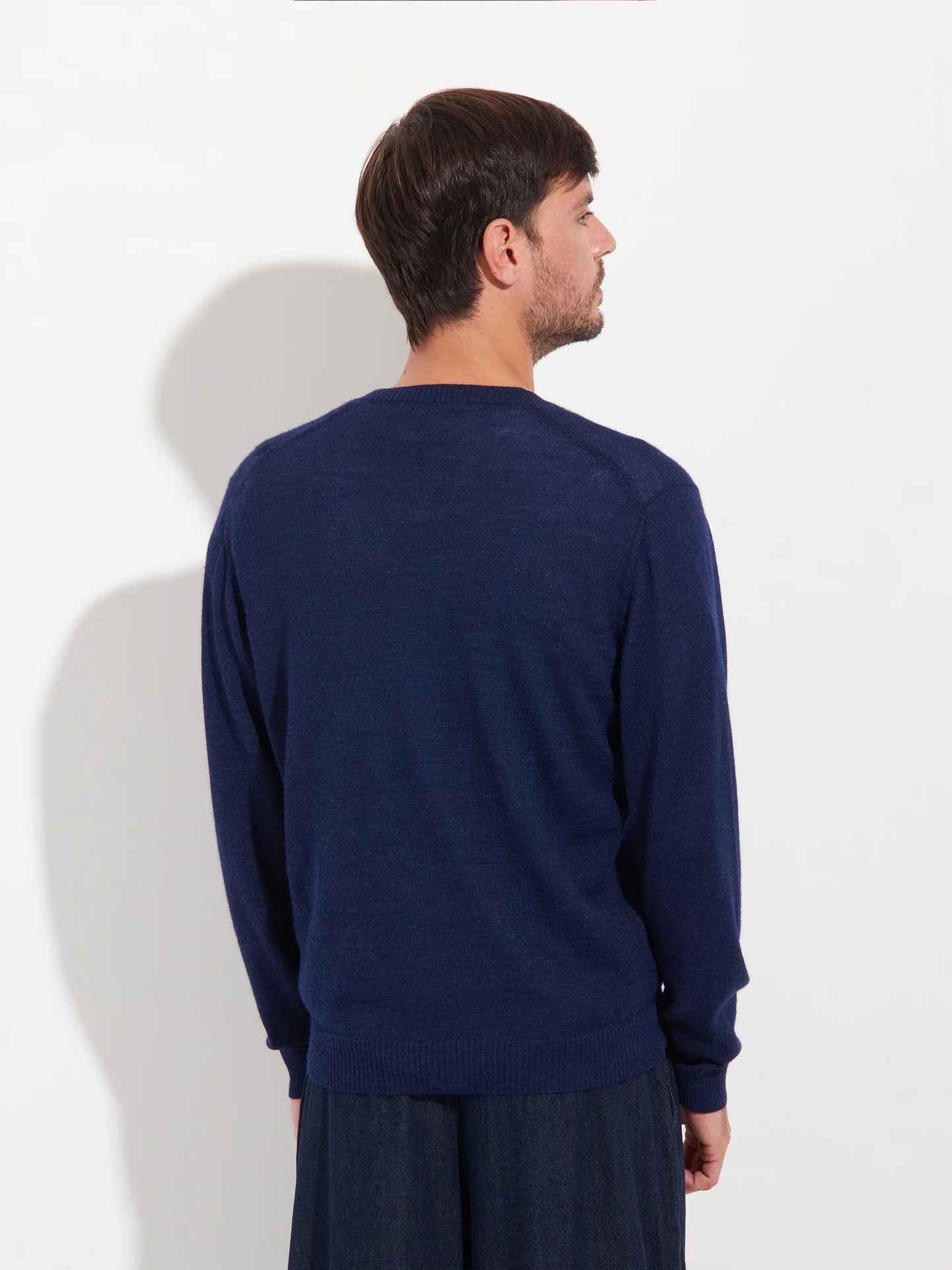 Alan V-Neck Baby Alpaca Sweater