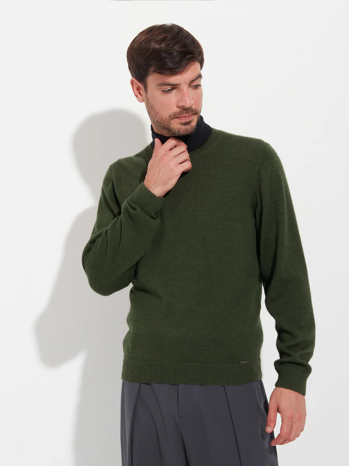 Alaska Crew-Neck Baby Alpaca Sweater