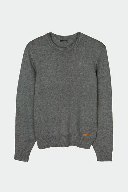 Crew-neck Organic Cotton Sweater
