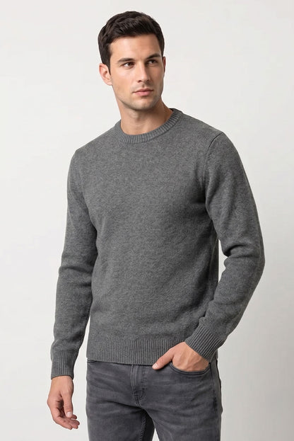 Crew-neck Organic Cotton Sweater