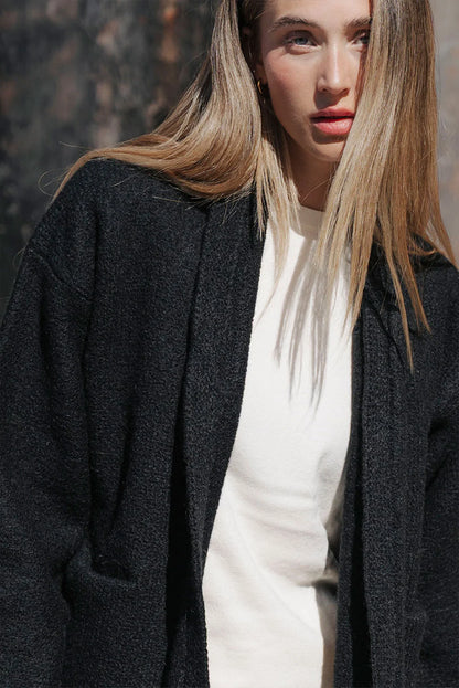 Belen Long Alpaca Cardigan / Knit Coat