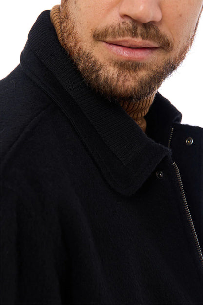 Men's Baby Alpaca Bomber Jacket