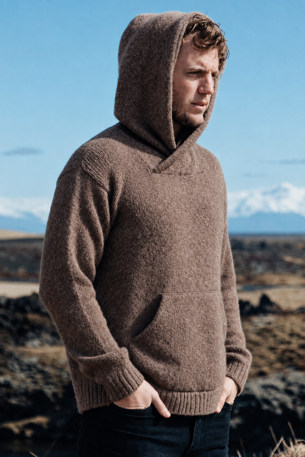Brian Alpaca Hoodie Pullover