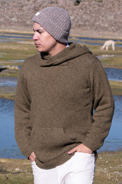 Brian Alpaca Hoodie Pullover