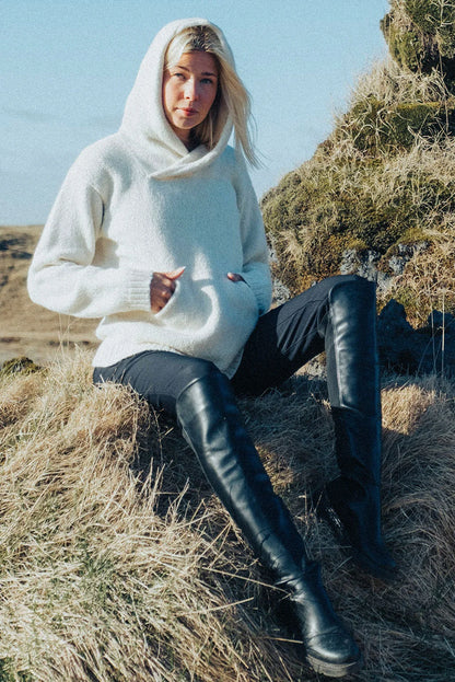 Briana Alpaca Hoodie Pullover