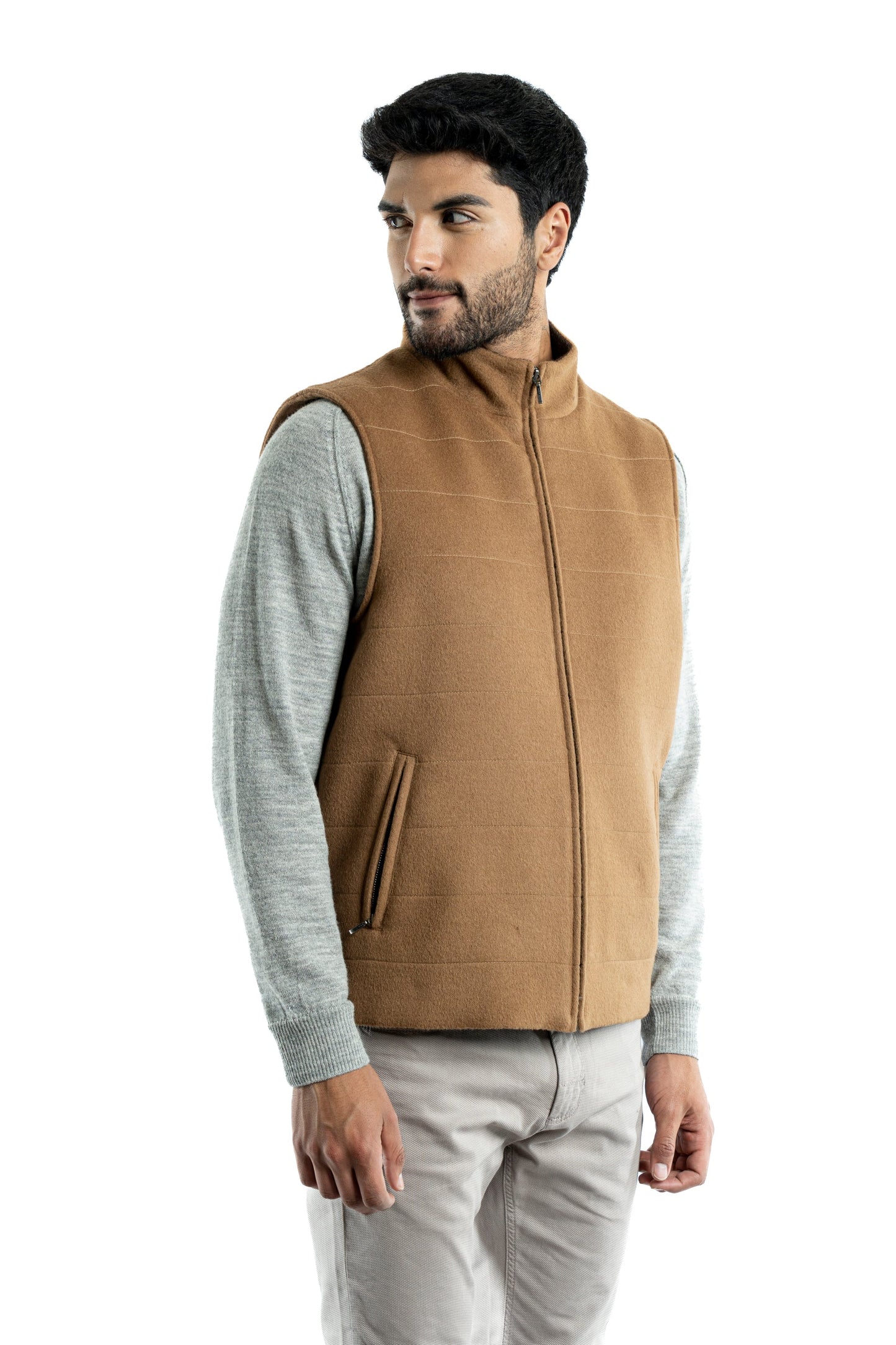 Men’s Quilted Baby Alpaca Vest