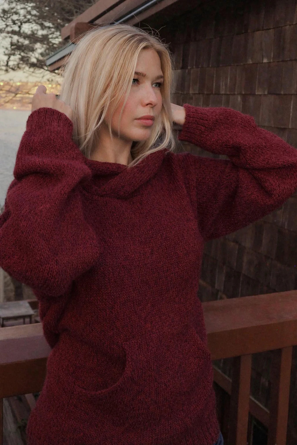 Briana Alpaca Hoodie Pullover