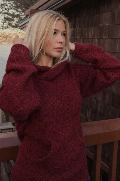 Briana Alpaca Hoodie Pullover