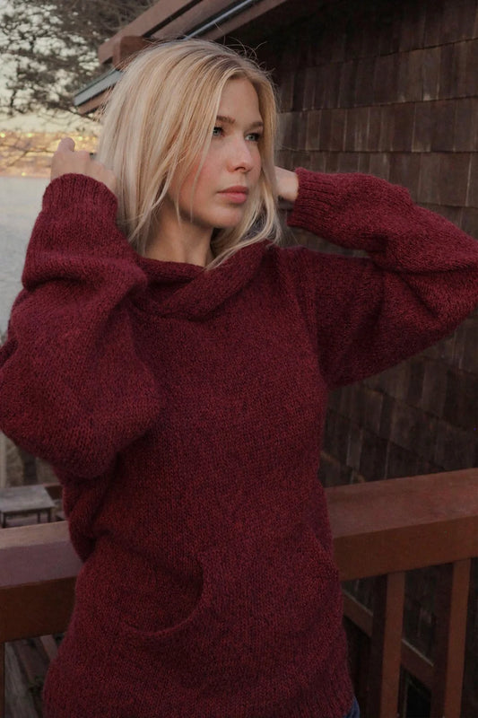 Briana Alpaca Hoodie Pullover