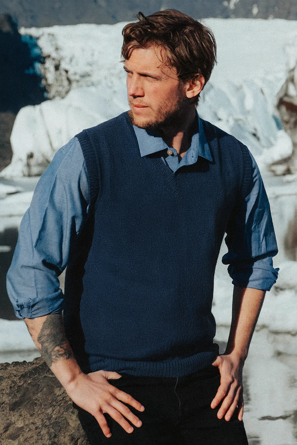 Men's Royal Alpaca Vest