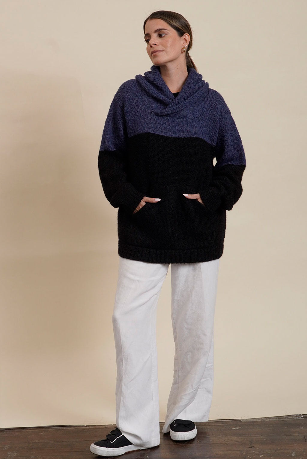Coraline Alpaca Hoodie Pullover