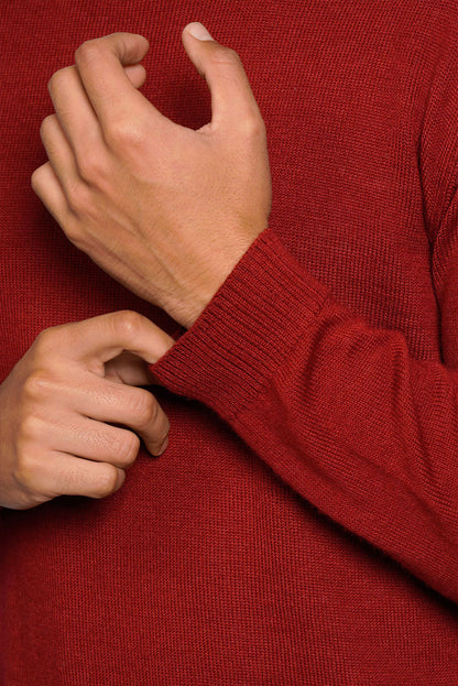 Men's Royal Alpaca Crew-Neck Sweater