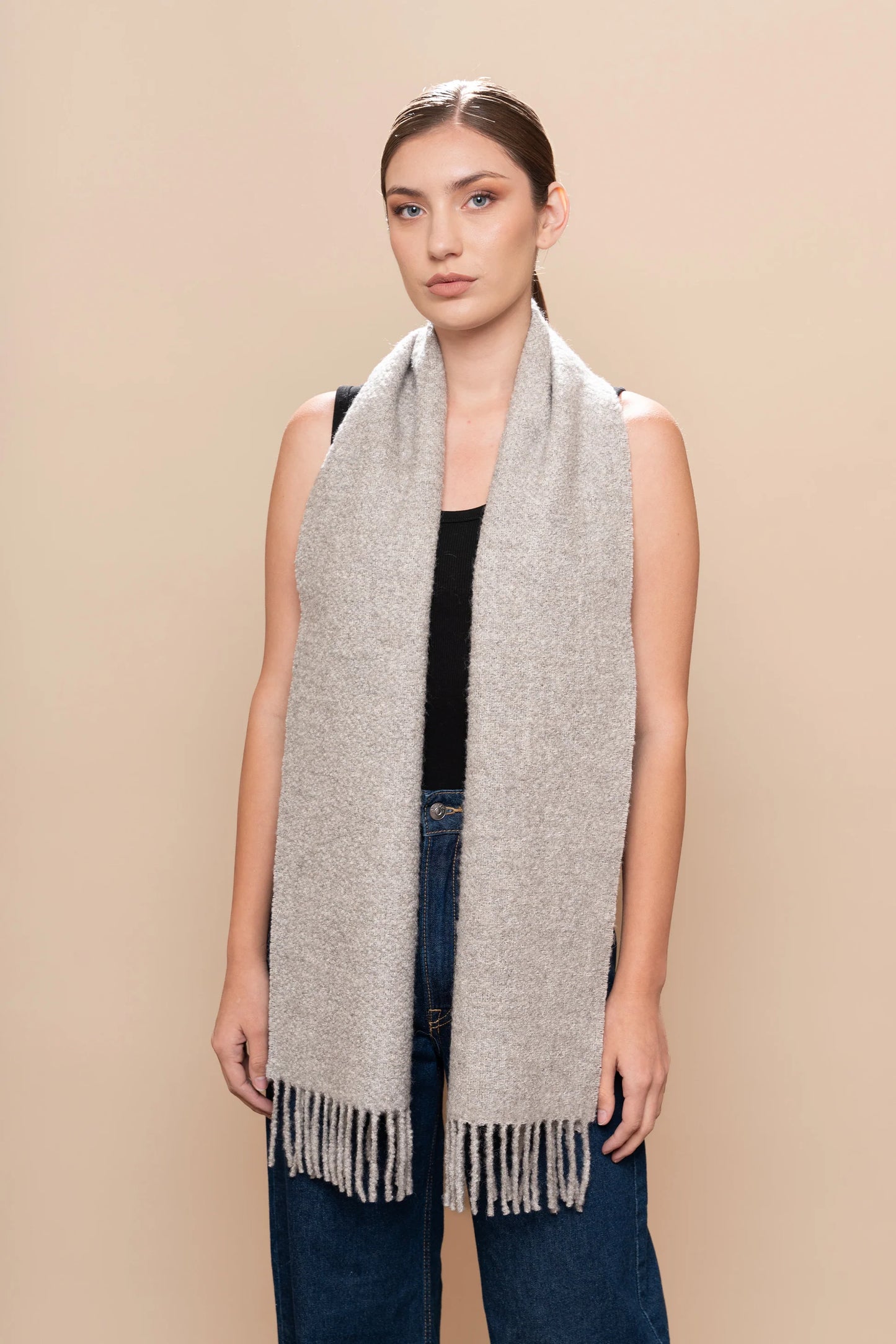 Eco Boucle Baby Alpaca & Silk Scarf