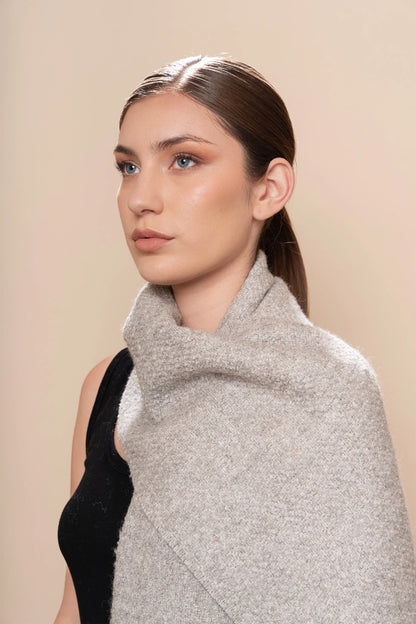 Eco Boucle Baby Alpaca & Silk Scarf