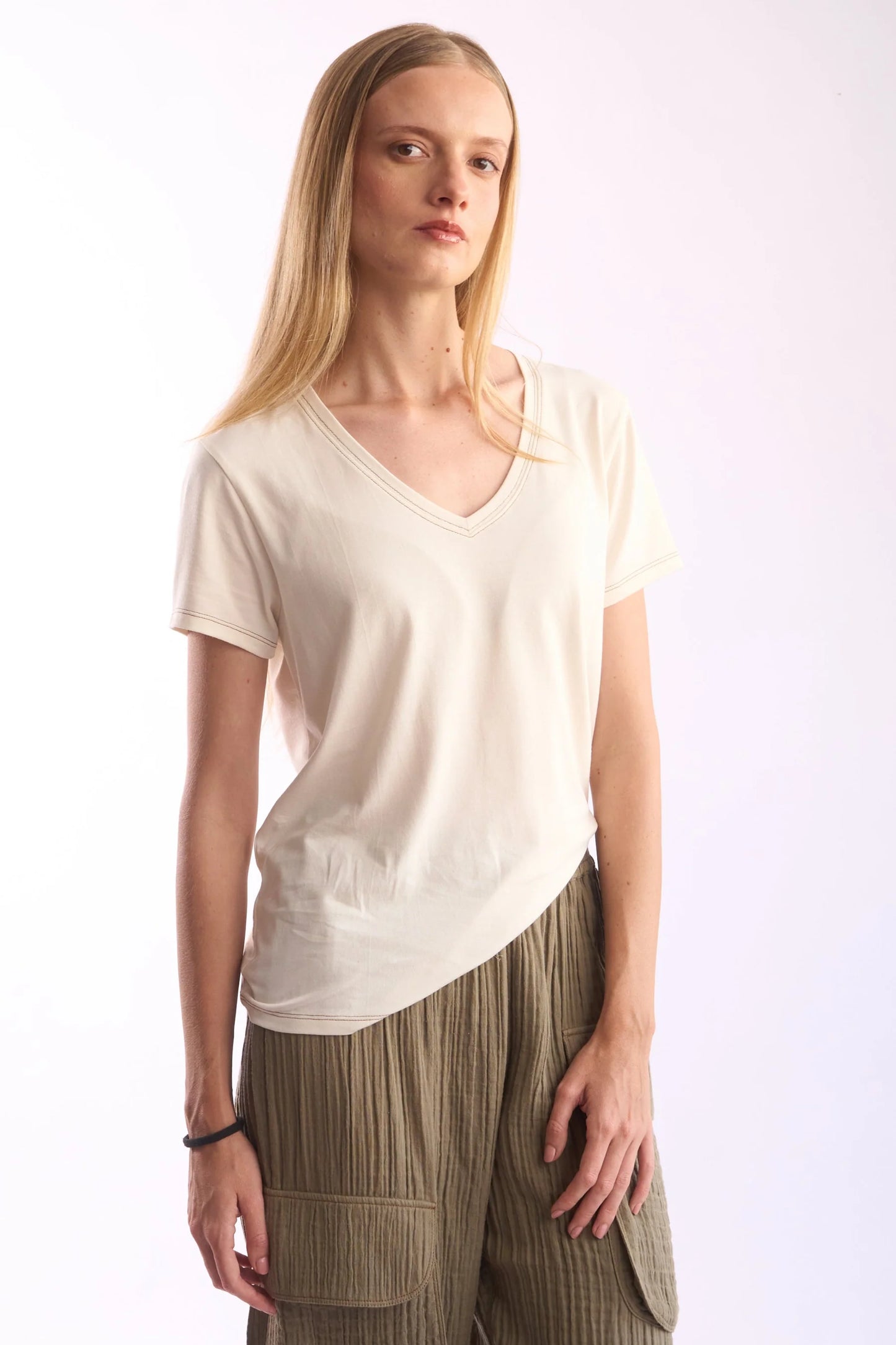 Women's V-Neck Pima Cotton T-Shirt