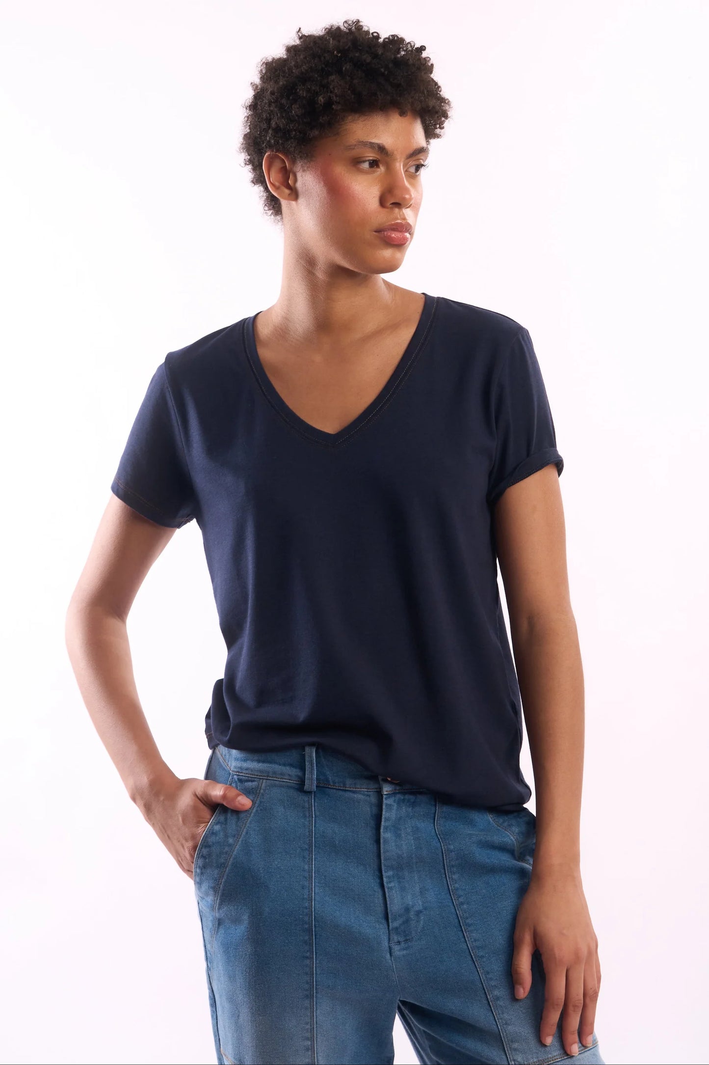 Women's V-Neck Pima Cotton T-Shirt