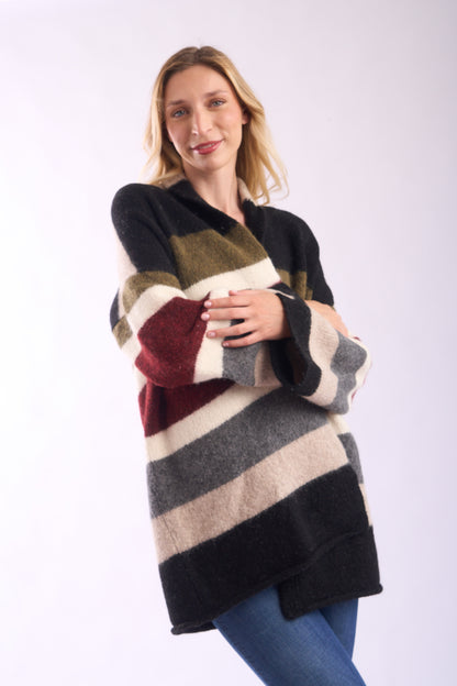 Mabel Alpaca Long Cardigan