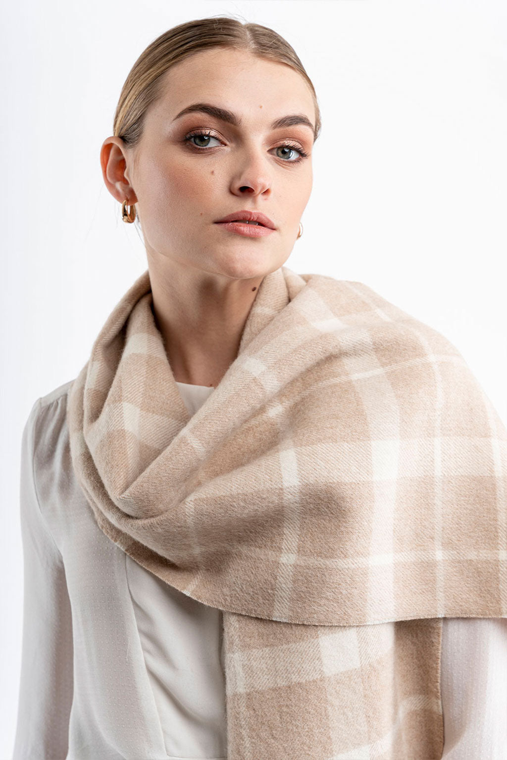 Eco Plaid Baby Alpaca Scarf