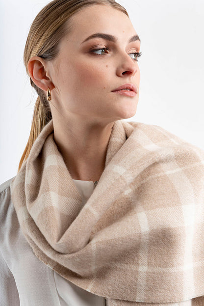 Eco Plaid Baby Alpaca Scarf
