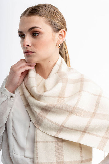 Eco Plaid Baby Alpaca Scarf