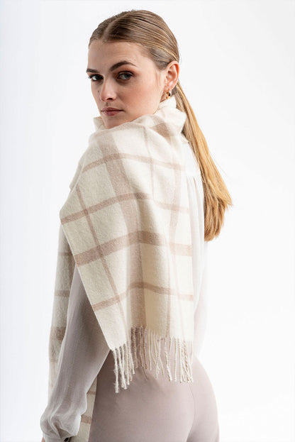 Eco Plaid Baby Alpaca Scarf