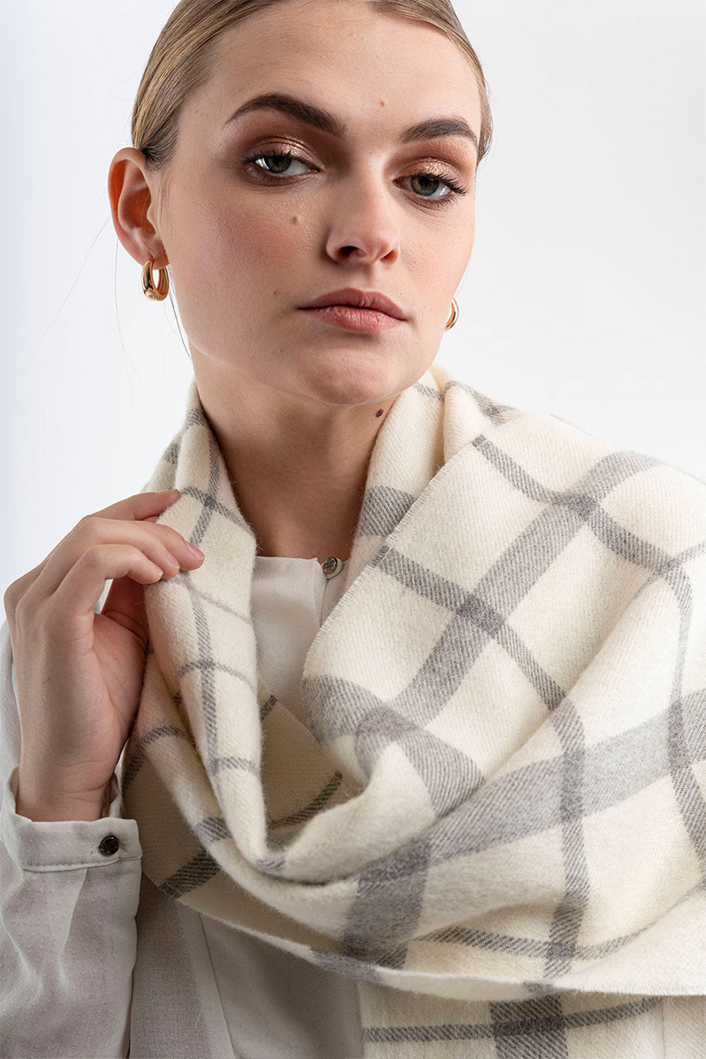 Eco Plaid Baby Alpaca Scarf