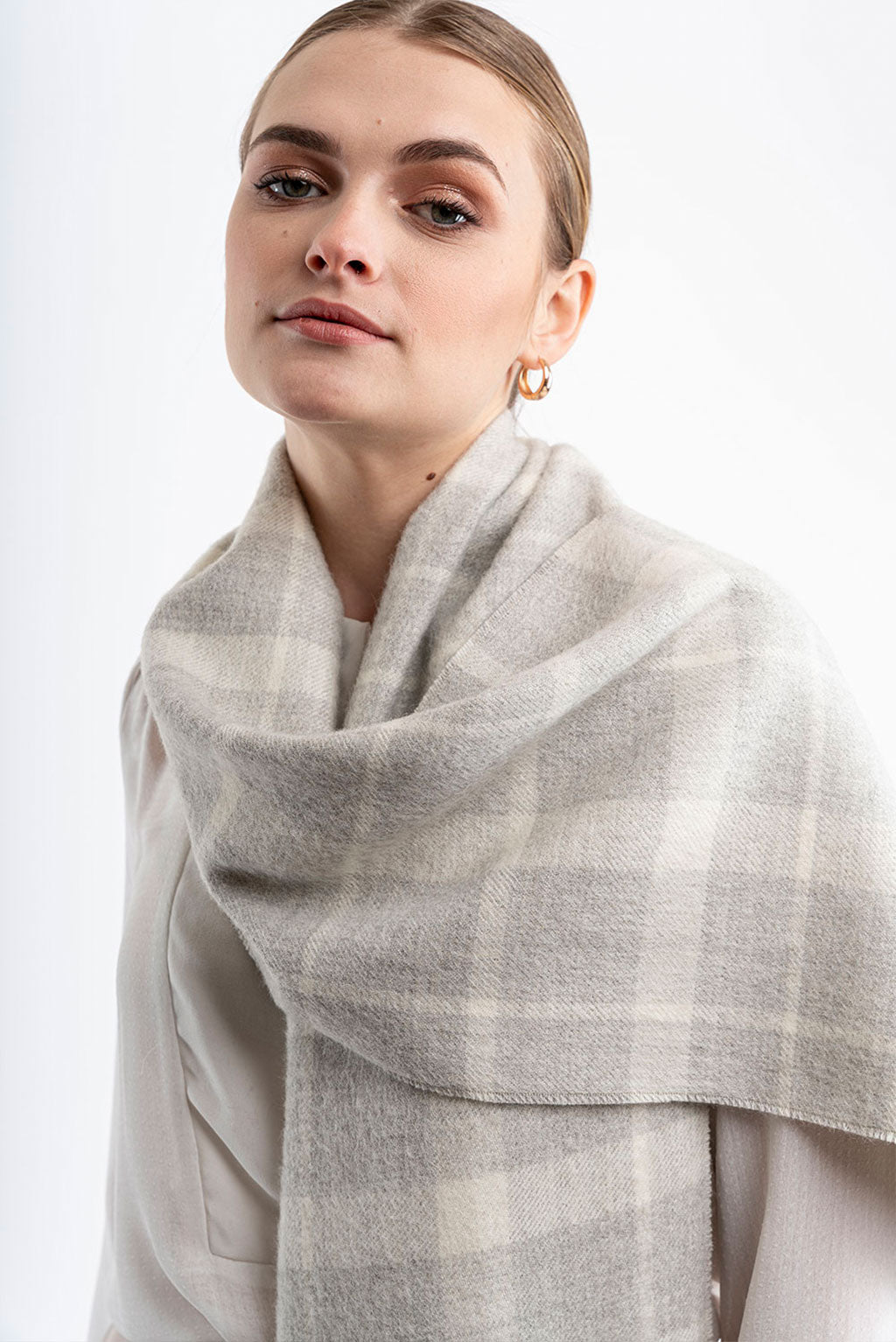 Eco Plaid Baby Alpaca Scarf