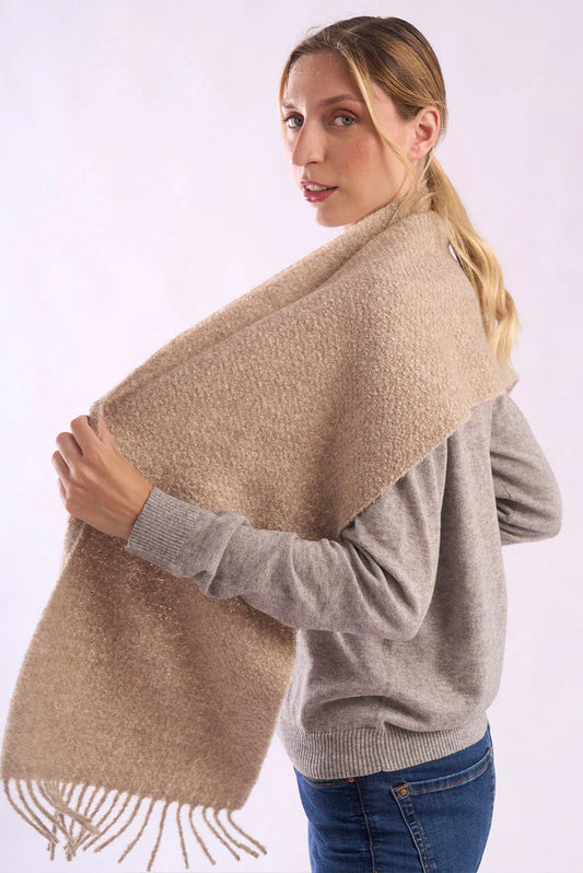 Eco Boucle Baby Alpaca & Silk Scarf