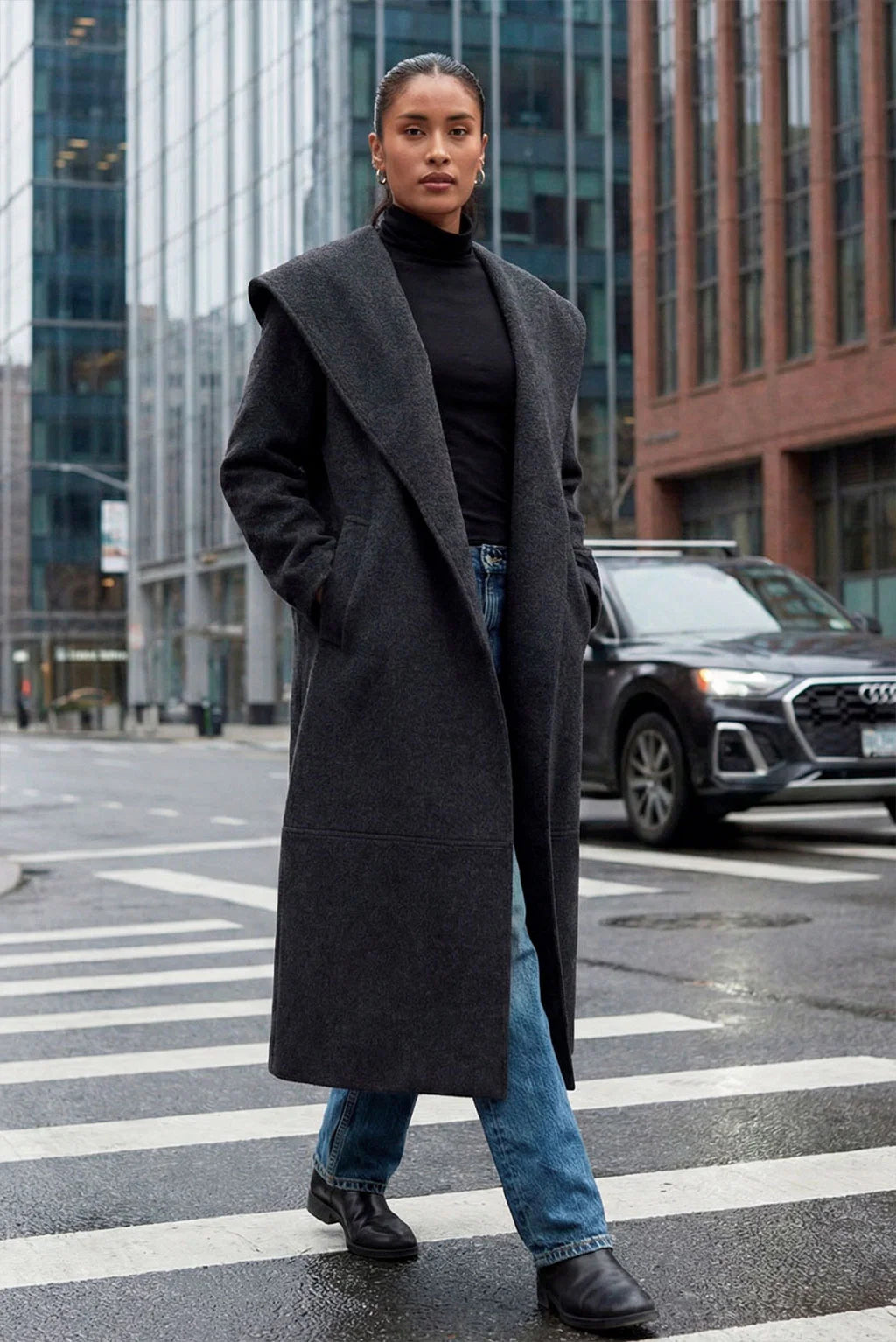 Elena Alpaca Coat
