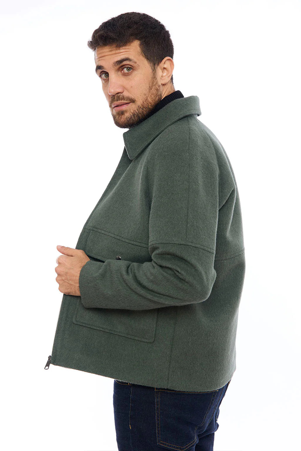 Men's Casual Baby Alpaca Jacket