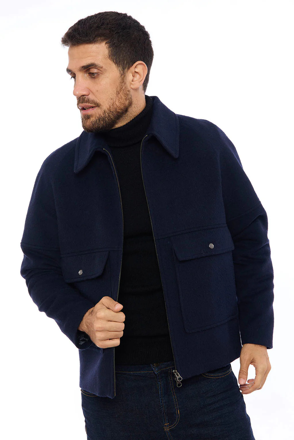 Men's Casual Baby Alpaca Jacket