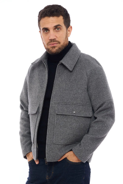 Men's Casual Baby Alpaca Jacket