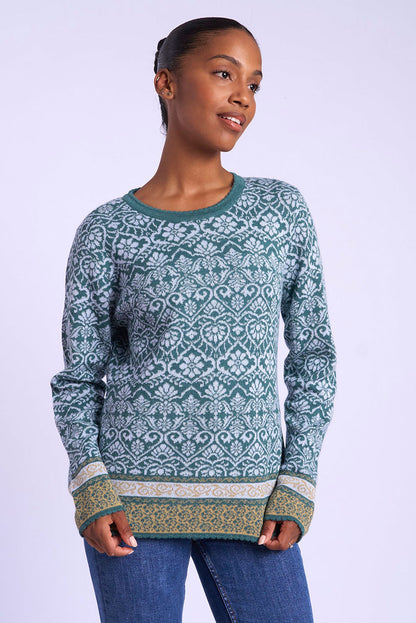Flowers Alpaca Sweater