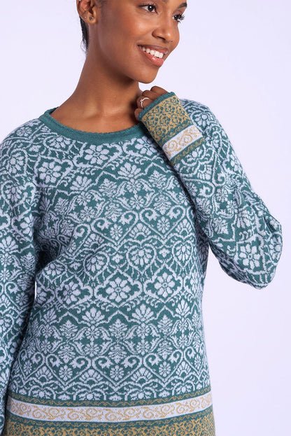 Flowers Alpaca Sweater