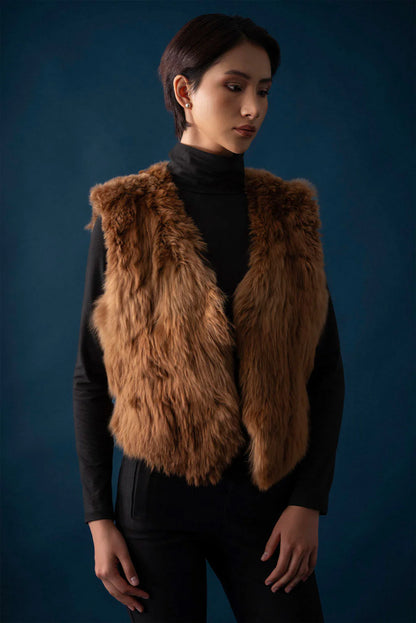 Suri Alpaca Fur Vest