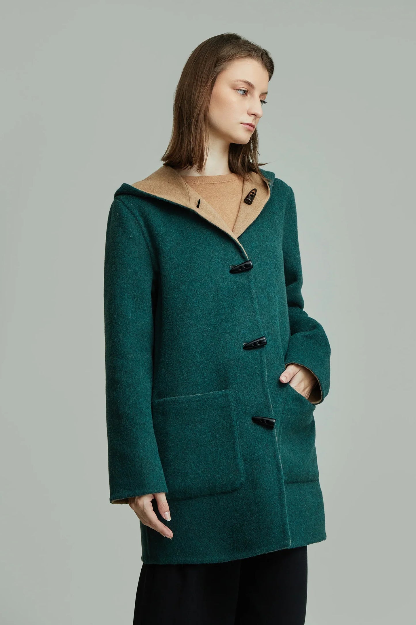 Alaia Reversible Baby Alpaca Coat