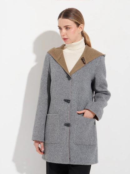 Alaia Reversible Baby Alpaca Coat