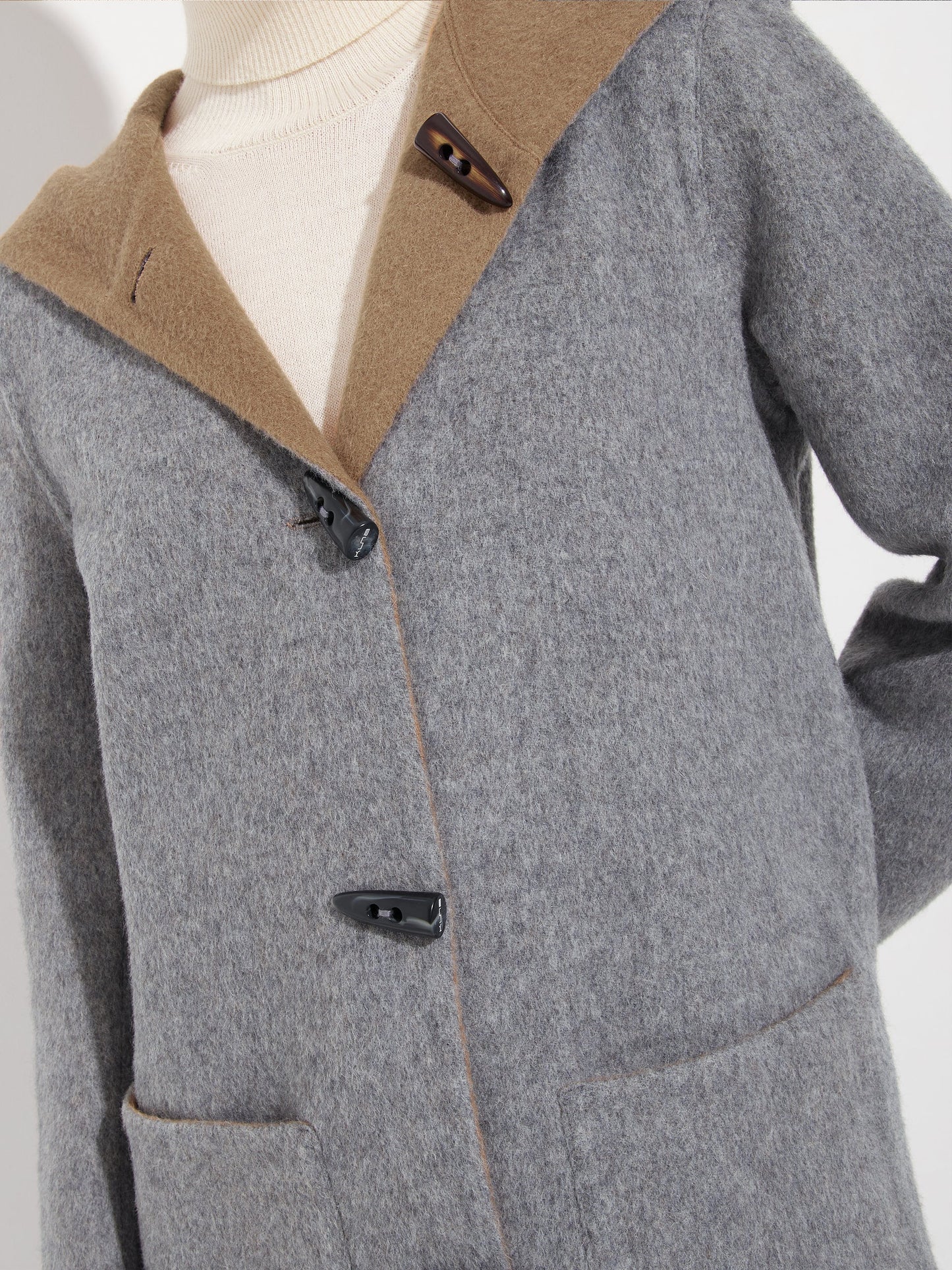 Alaia Reversible Baby Alpaca Coat