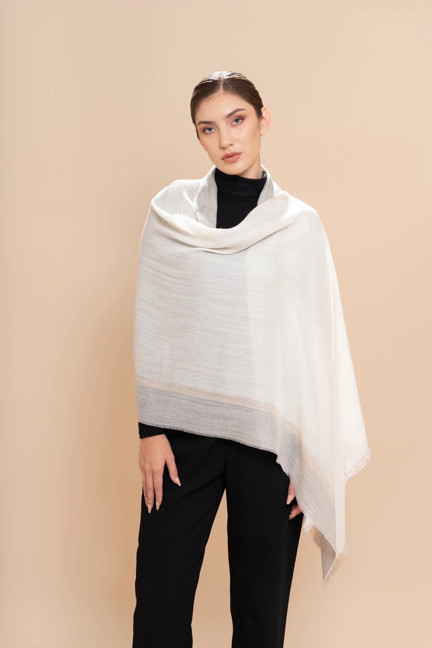 Eco Sateen Baby Alpaca & Silk Shawl