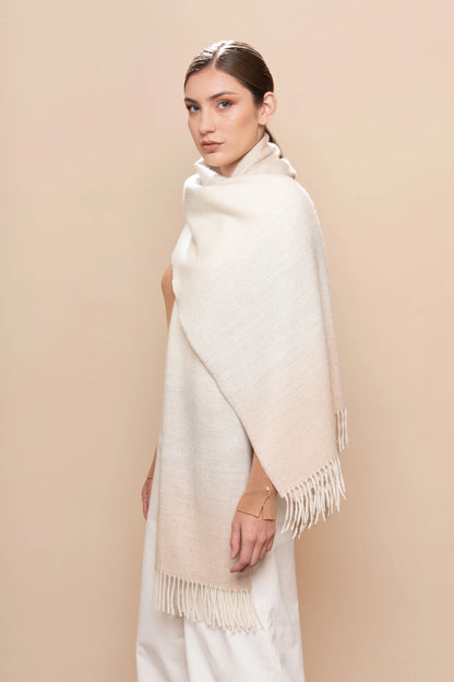 Eco Ombre Baby Alpaca Shawl