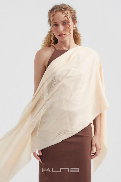 Canvas Baby Alpaca & Silk Wrap/Scarf