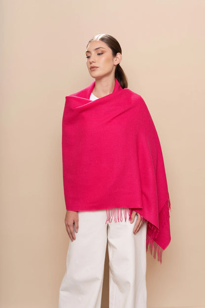 Unicolor Sateen Baby Alpaca & Silk Shawl